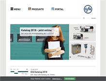 Tablet Screenshot of gfa-elektromaten.com